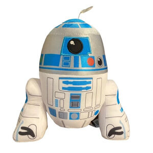 Star Wars R2-D2 Plush Toy Mattel Round Squishy Stuffed Droid Blue White 7" NWT